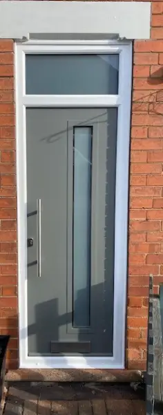 Composite door in mouse grey.: Swipe To View More Images