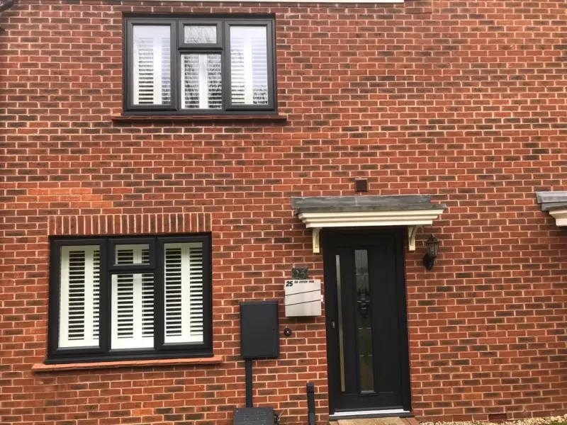 Anthracite Grey windows & composite door installed by us.: Swipe To View More Images