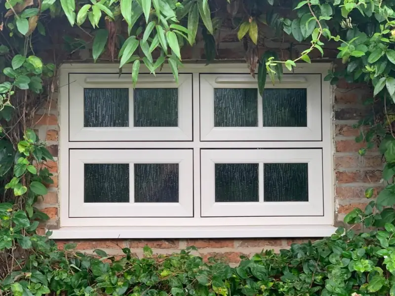 Flush sash cream foil windows: Swipe To View More Images