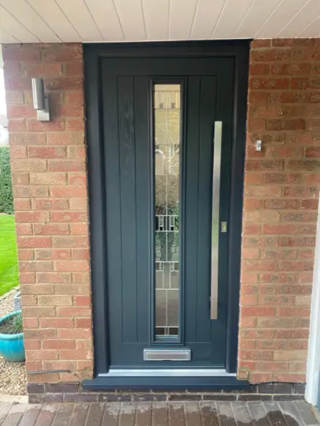 Anthracite Grey composite door.: Swipe To View More Images