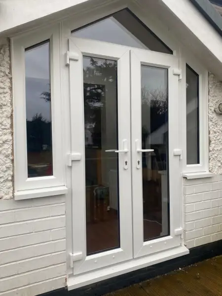 Double doors with shapes: Swipe To View More Images