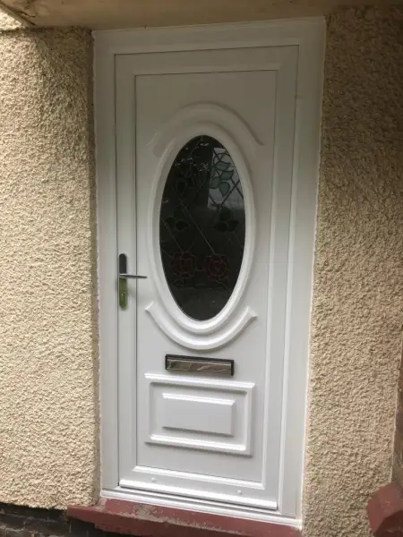 PVC door in white: Swipe To View More Images