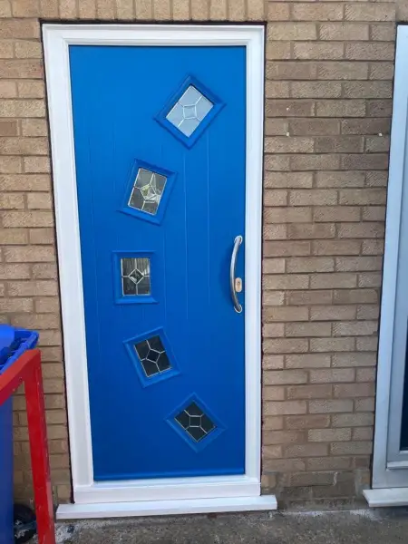 Blue composite door.: Swipe To View More Images