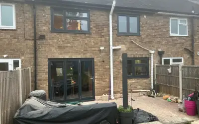 Photo of Flush Sash windows in Anthracite Grey