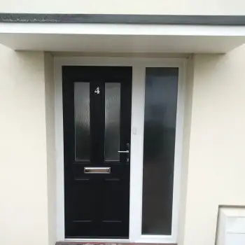 Composite door with uPVC side panel.: Click Here To View Larger Image
