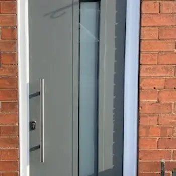 Composite door in mouse grey.: Click Here To View Larger Image