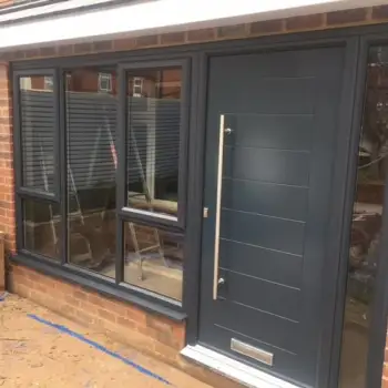 uPVC windows with Composite door in anthracite grey.: Click Here To View Larger Image