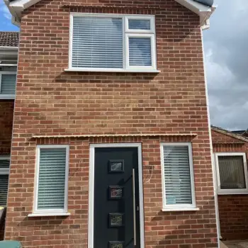 White windows with composite door: Click Here To View Larger Image