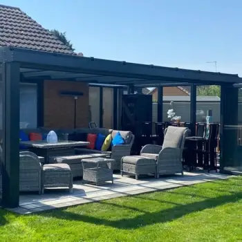 Glass room installed by us along with Aluminium bifold doors.: Click Here To View Larger Image