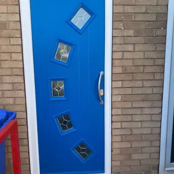 Blue composite door.: Click Here To View Larger Image